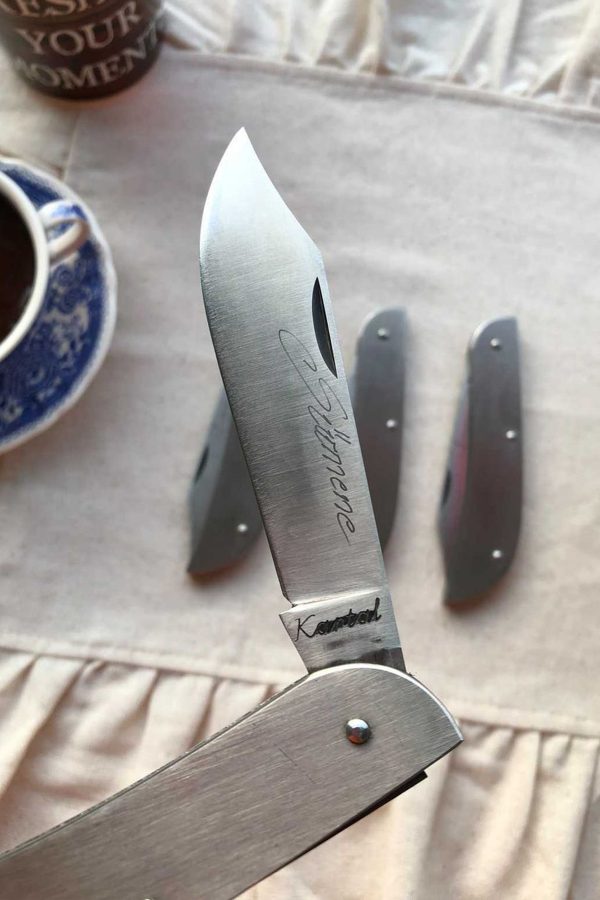 Metalik Gri Kartal Sürmene Çakısı