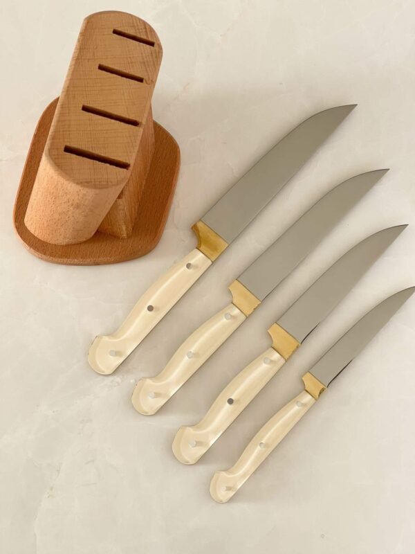 Vip Ekru Gold Bilezikli Dörtlü Mutfak Seti