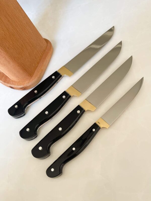 Vip Siyah Gold Bilezikli Dörtlü Mutfak Seti